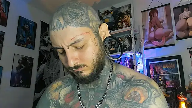 Show de DEATHINK666XX na webcam