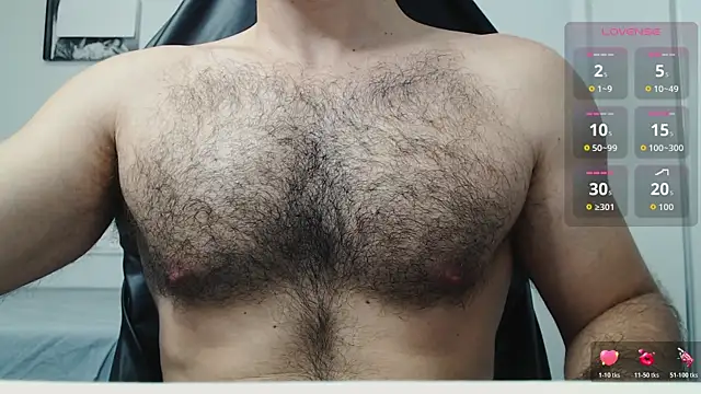 cutehairymachoのウェブカメラショー