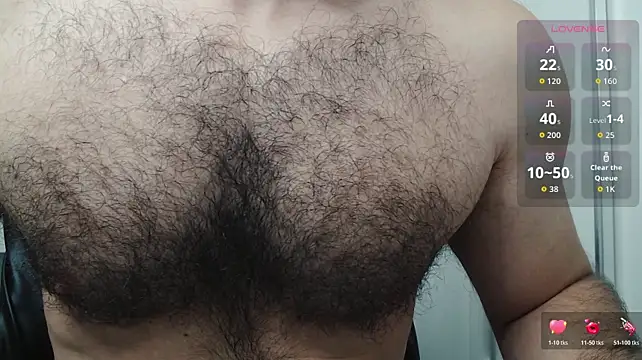 cutehairymacho Show in webcam
