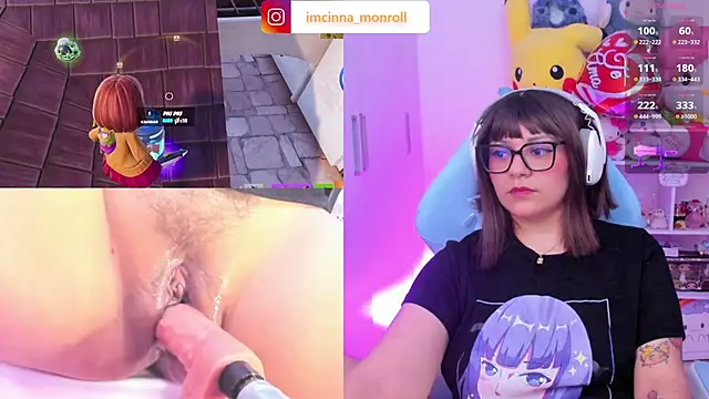 Show de cinna_monroll na webcam