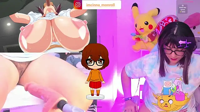 Show de cinna_monroll na webcam