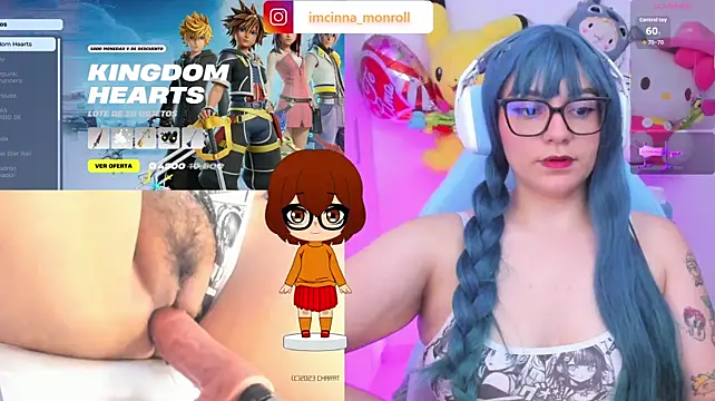 Show de cinna_monroll na webcam