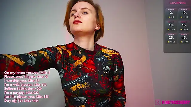 Chat +18 de KinkyMissCherry ao vivo