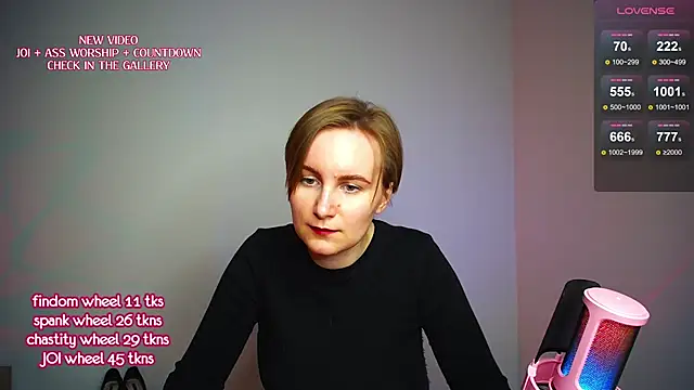 Show de KinkyMissCherry na webcam