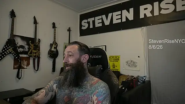 Show modela StevenRiseNYC na web-kameri