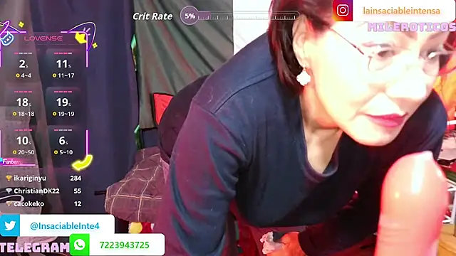 LaInsaciableIntensa Webcam-Show