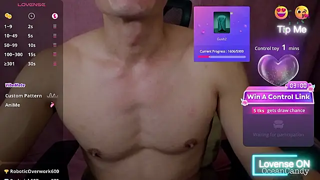 Show modela OceanCandy9 na web-kameri