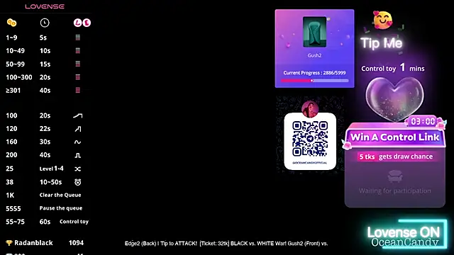 OceanCandy 现场XXX聊天