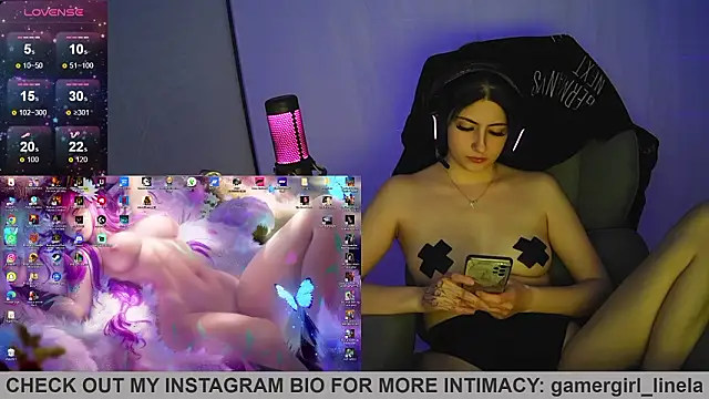 Gamergirl-Linela: απευθείας συνομιλία ΧΧΧ