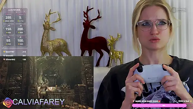 calviafareyのライブXXXチャット