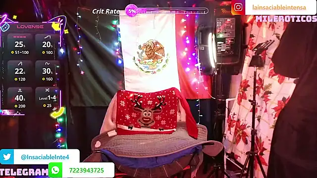 Chat +18 de LaInsaciableIntensa ao vivo