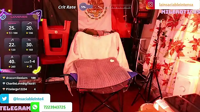 LaInsaciableIntensa Adlı Modelin Canlı XXX Sohbeti