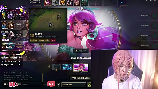 XXX chat uživo modela Bella-Franco