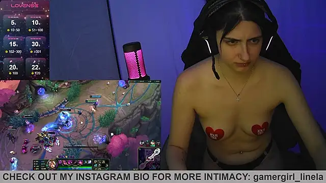 Gamergirl-Linela: απευθείας συνομιλία ΧΧΧ