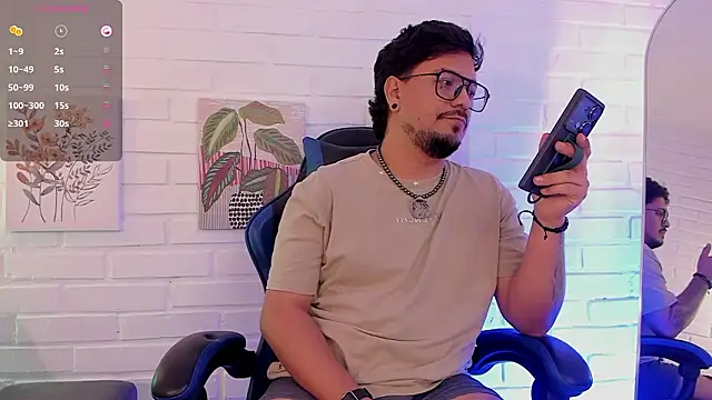 DaviidEvans_: διαδικτυακό σόου στην κάμερα