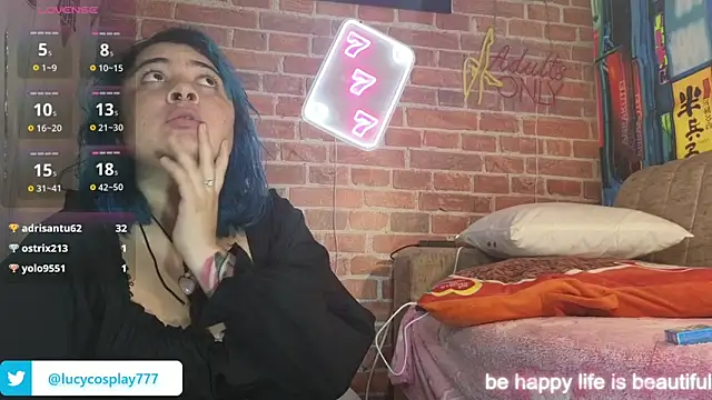 Chat +18 de Lucycosplay777 ao vivo