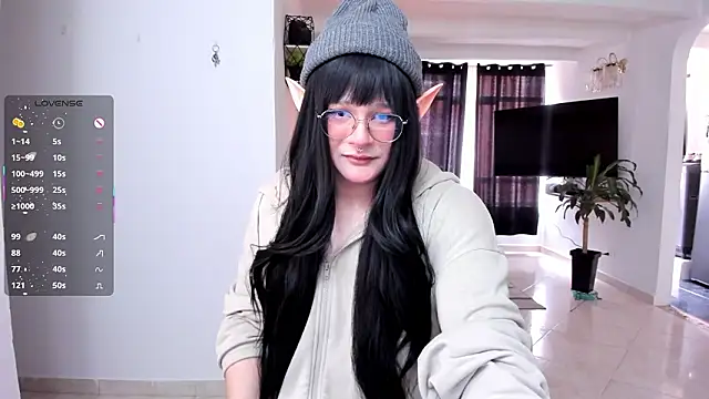 Show modela Omorimori na web-kameri