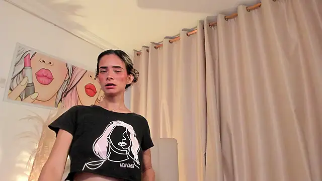 SkiinnyAna élő XXX-chatje