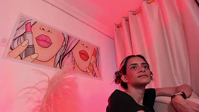 SkiinnyAna élő XXX-chatje