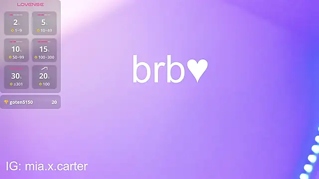 Živý XXX chat miacarterxxx