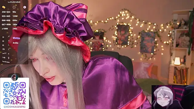 koshkasenpai élő XXX-chatje