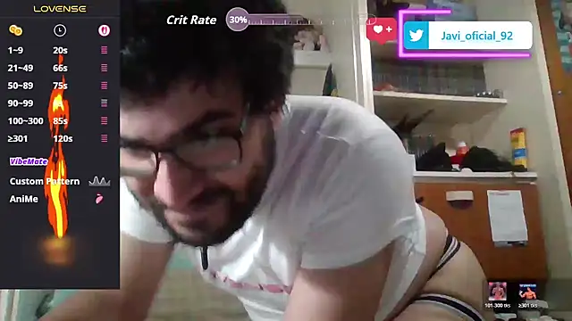 Javi_92: διαδικτυακό σόου στην κάμερα