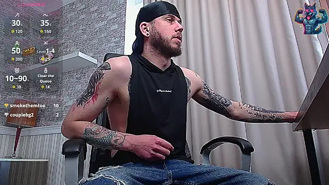 Show modela JonahShaw na web-kameri