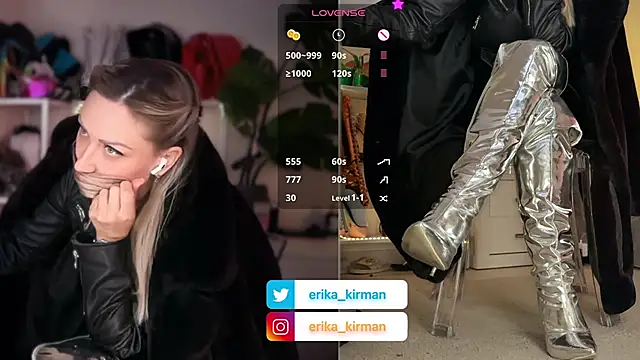 Erika_Kirman Adlı Modelin Canlı XXX Sohbeti