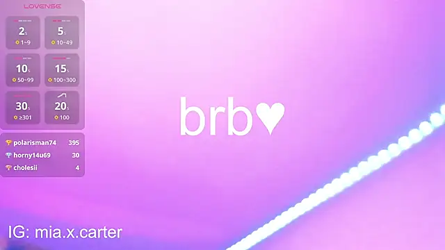 Chat XXX en directo de miacarterxxx