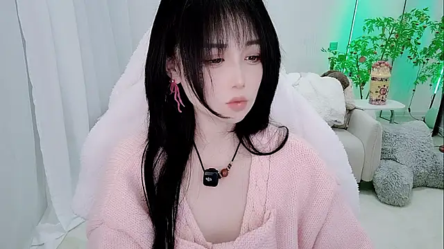 Show de Evangelin-e na webcam