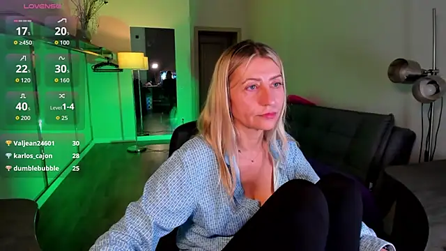 Show modela ZoeGrant na web-kameri