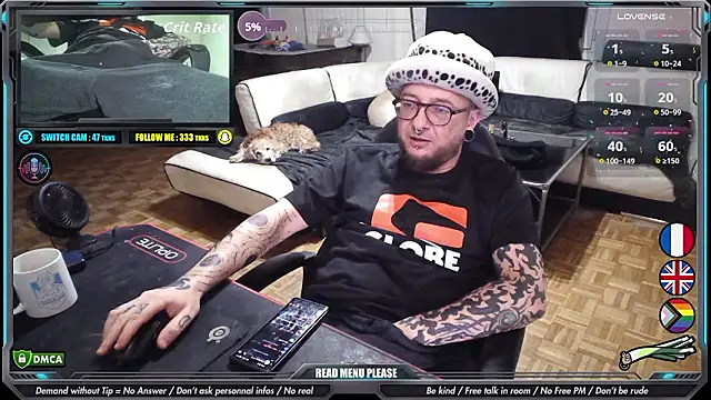 Show de Law_Leek na webcam