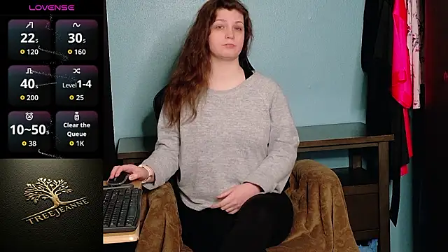 Chat +18 de TreeJeanne ao vivo