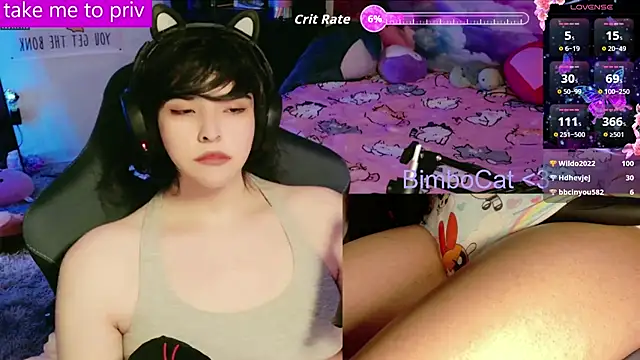 Show de BimboCat na webcam