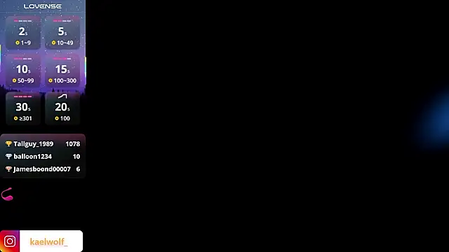 Pokazy przed kamerką – kaelwolf_tay