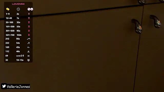 VallerieJones élő XXX-chatje