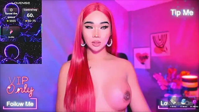 Show de _prettyjawdropper_ na webcam