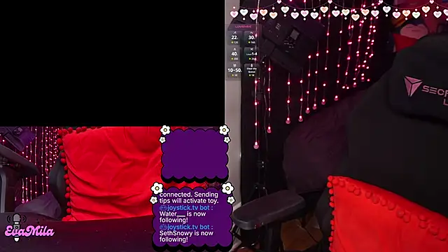 Show de evamila na webcam