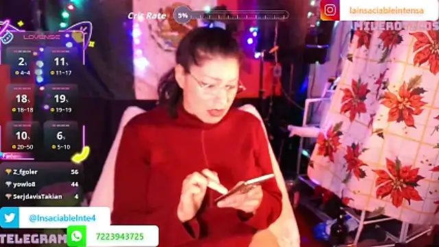 Chatroom XXX en direct de LaInsaciableIntensa