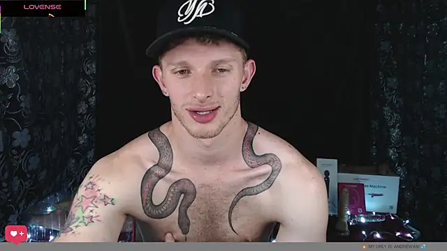 andrewxbi élő XXX-chatje