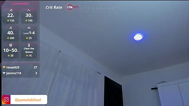 Chat +18 de PamelaBliss ao vivo