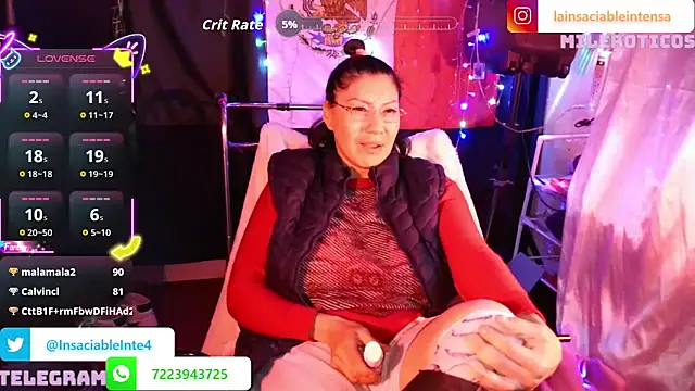 دردشة LaInsaciableIntensa الجنسية المباشرة