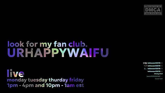 urhappywaifu webkamerás műsora