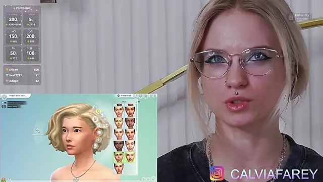 calviafareyのライブXXXチャット