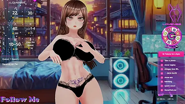 Hanaedamngirl élő XXX-chatje