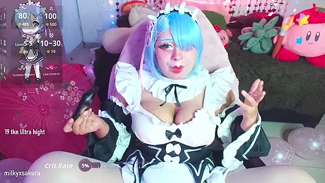 MilkyXSakura Live XXX-chat