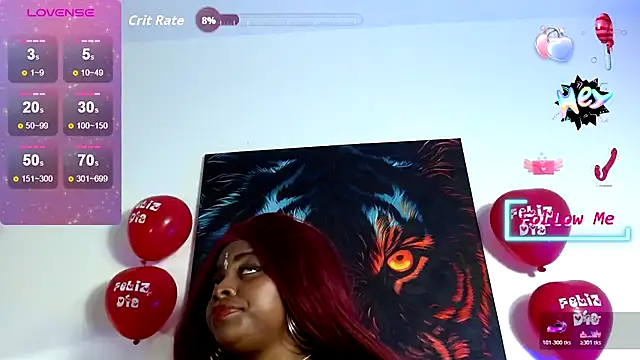 Naty-Brown élő XXX-chatje