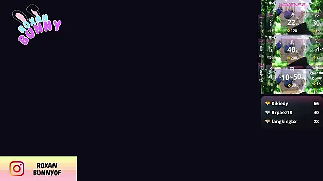 Chatroom XXX en direct de Roxanbunny1