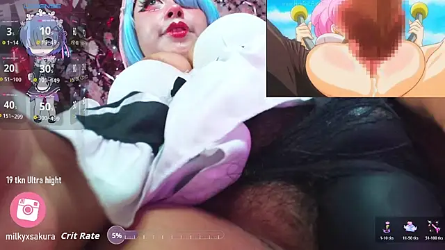 MilkyXSakuraのライブXXXチャット