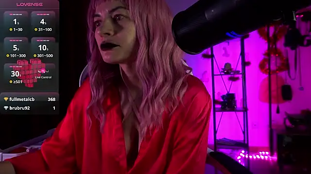 CyberXGoddess élő XXX-chatje